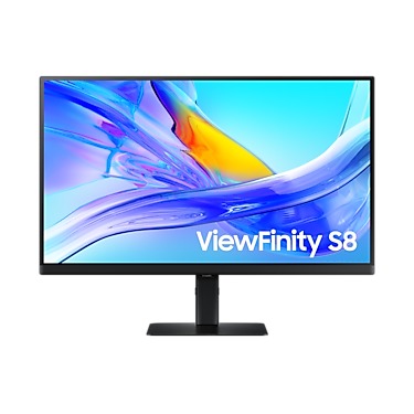 Samsung ViewFinity S8 LS27D800UAUXEN Monitor Zwart afbeelding