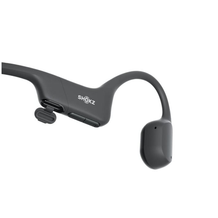 Shokz OpenRun USB-C On-ear hoofdtelefoon Zwart, foto 3