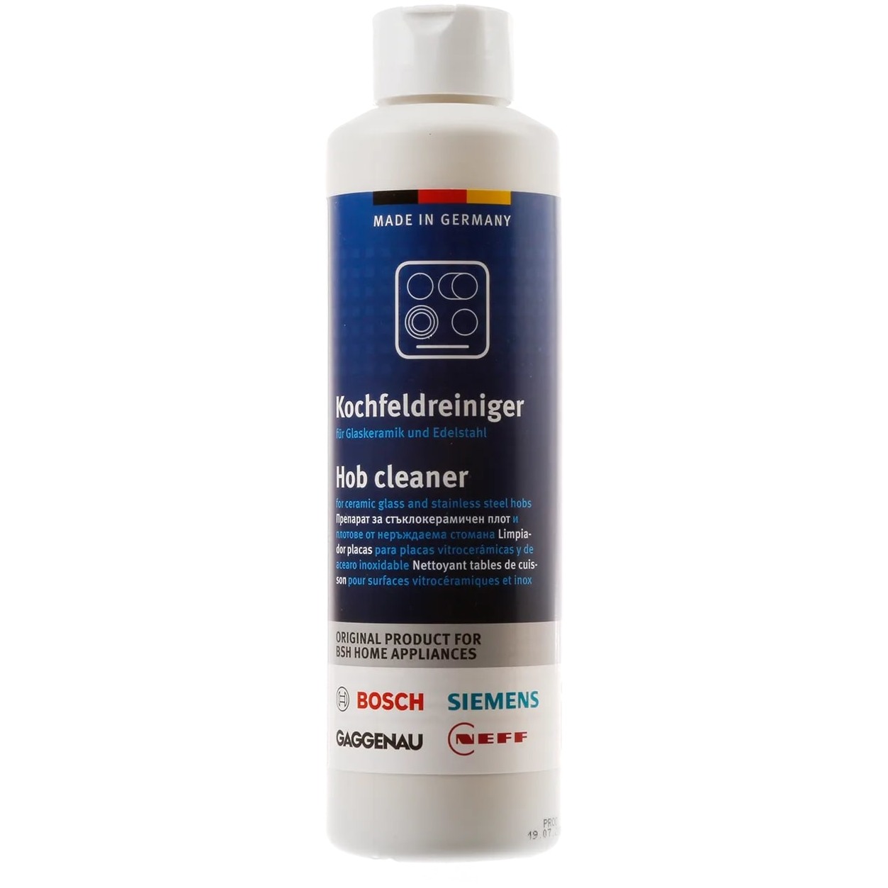 Bosch Kookplaat reiniger, 250ml / Inductie en RVS Kookplaat accessoire afbeelding