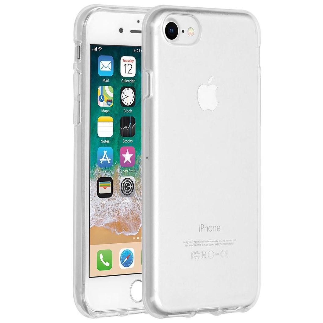 Accezz Clear Case voor Apple iPhone SE (2022 / 2020) / 8 / 7 / 6(s) Telefoonhoesje Transparant afbeelding