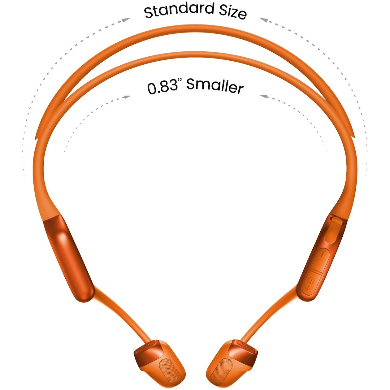 Shokz OpenRun Pro 2 Mini On-ear hoofdtelefoon Oranje, foto 2