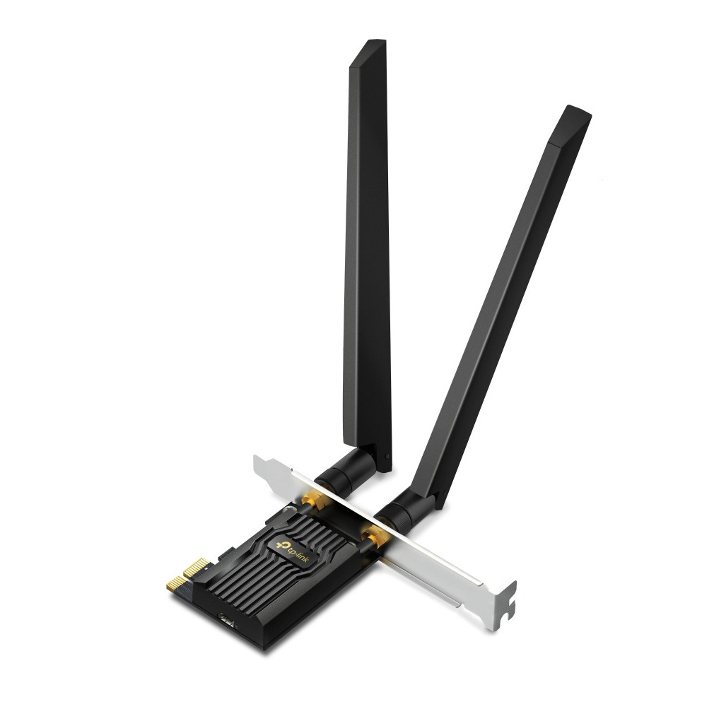 TP-Link AXE5400 Tri-Band Wi-Fi 6E Bluetooth PCIExpress Adapter Wifi adapter Zwart afbeelding