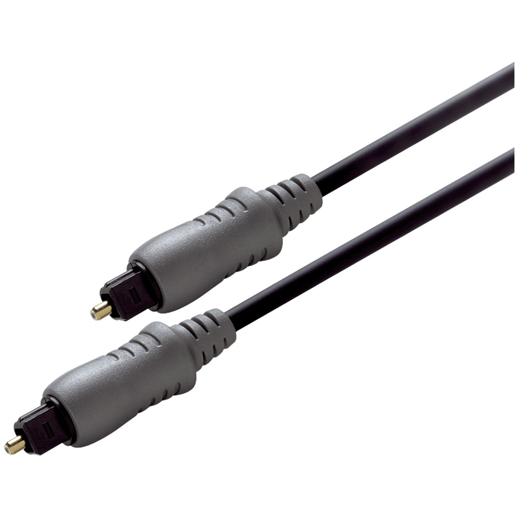 Scanpart Toslink optical audio kabel 1,5m Zwart Optische kabel Zwart afbeelding