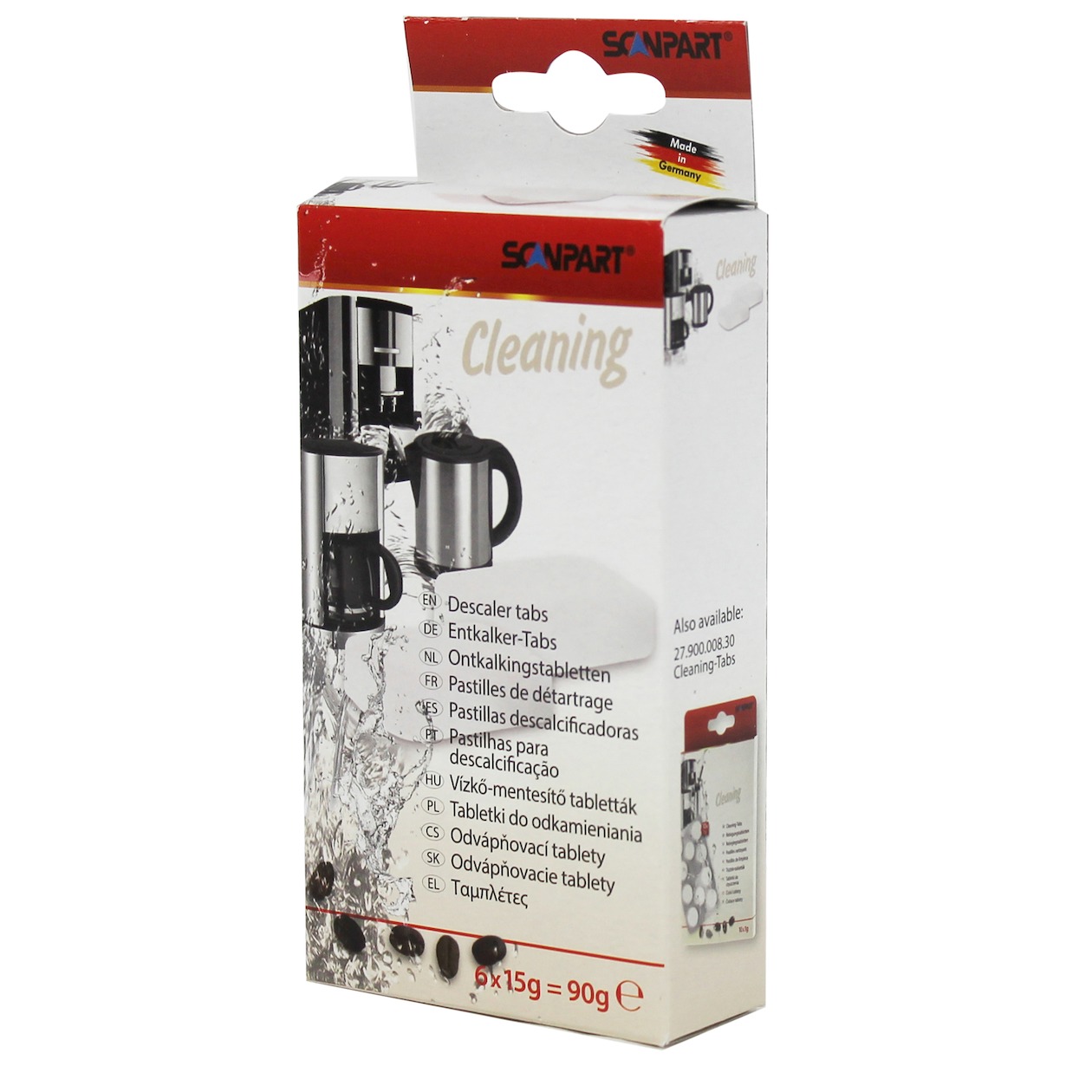 Scanpart ontkalkingstabletten 6x15g Ontkalker