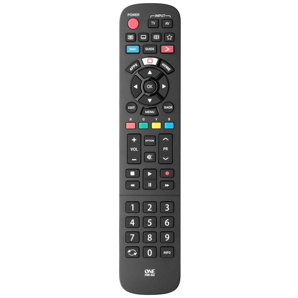OneForAll URC4914 voor Panasonic Afstandsbediening Zwart afbeelding