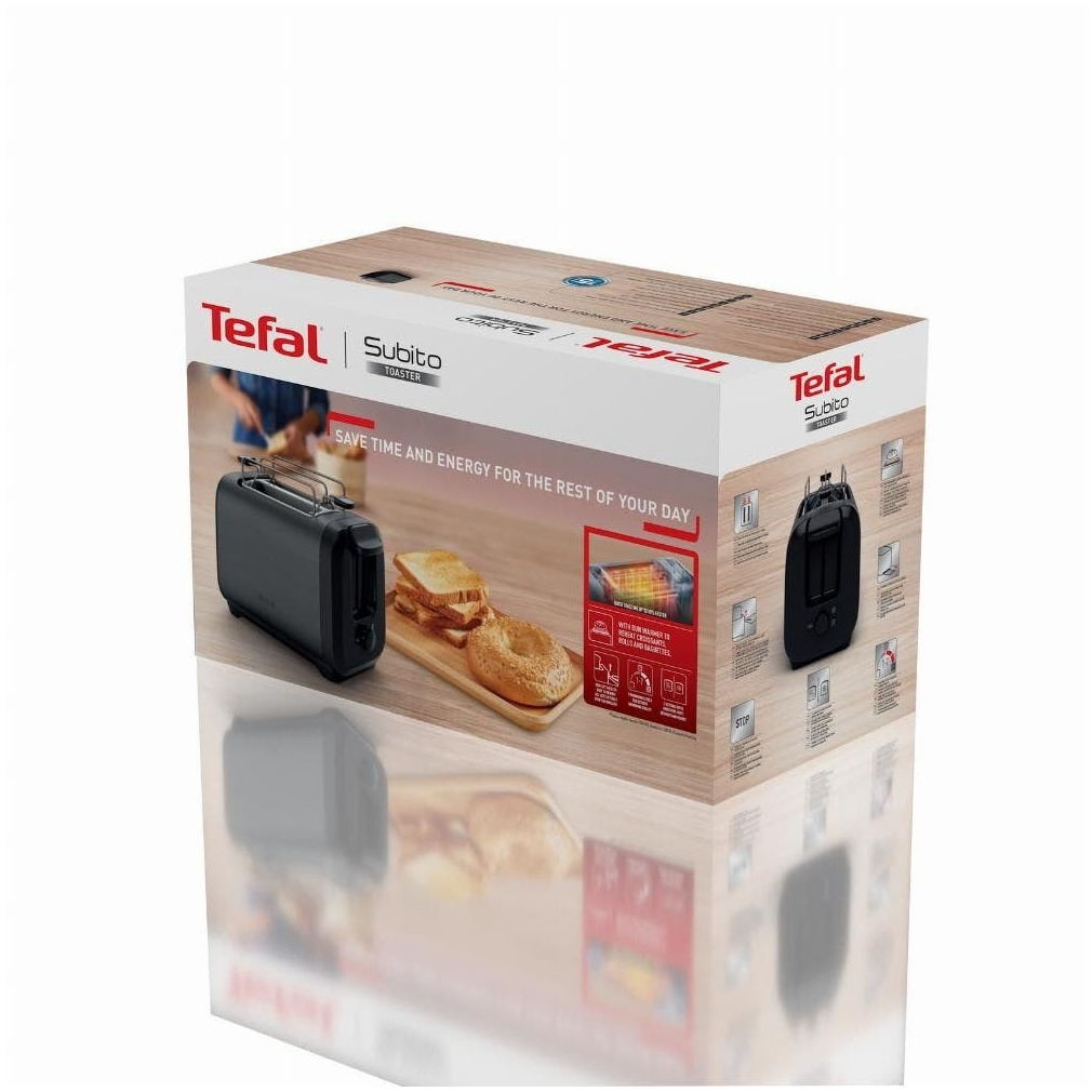 Tefal TT5S18 Broodrooster Zwart, foto 2
