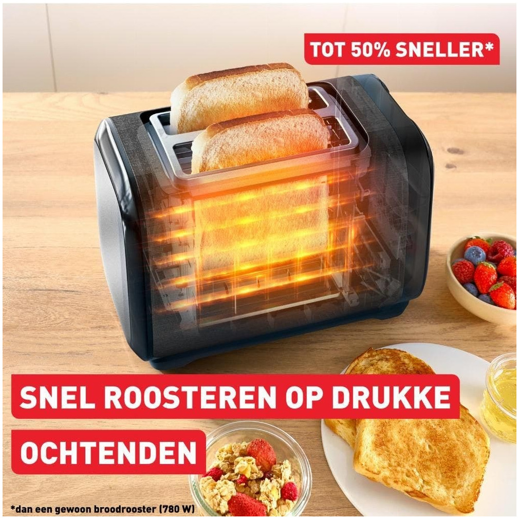 Tefal TT5S18 Broodrooster Zwart, foto 3