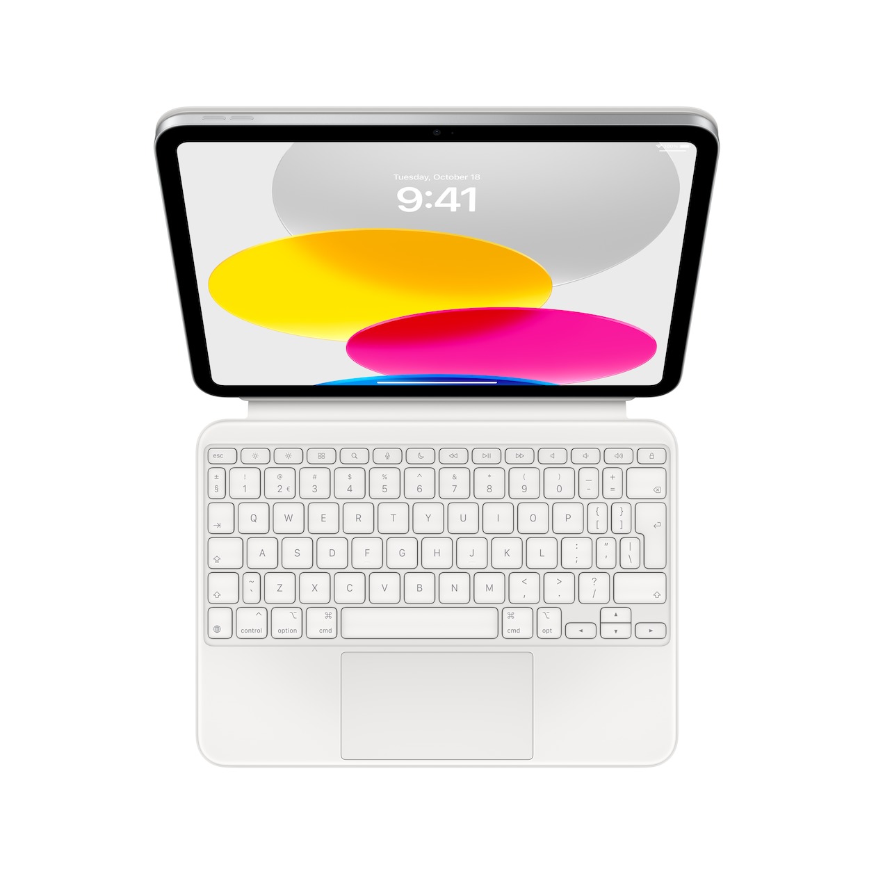 Apple Magic Keyboard Folio voor iPad (10e generatie) Tablethoesje Grijs afbeelding