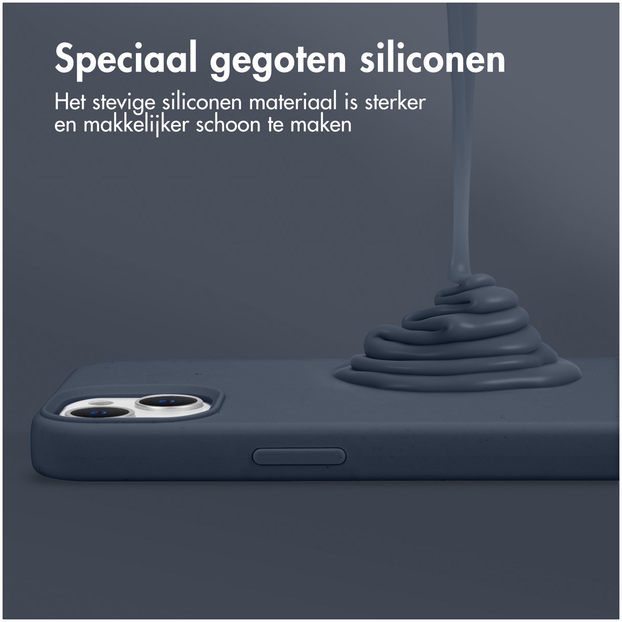 Accezz Liquid Silicone Backcover met MagSafe voor Samsung Galaxy S24 FE Telefoonhoesje Blauw afbeelding