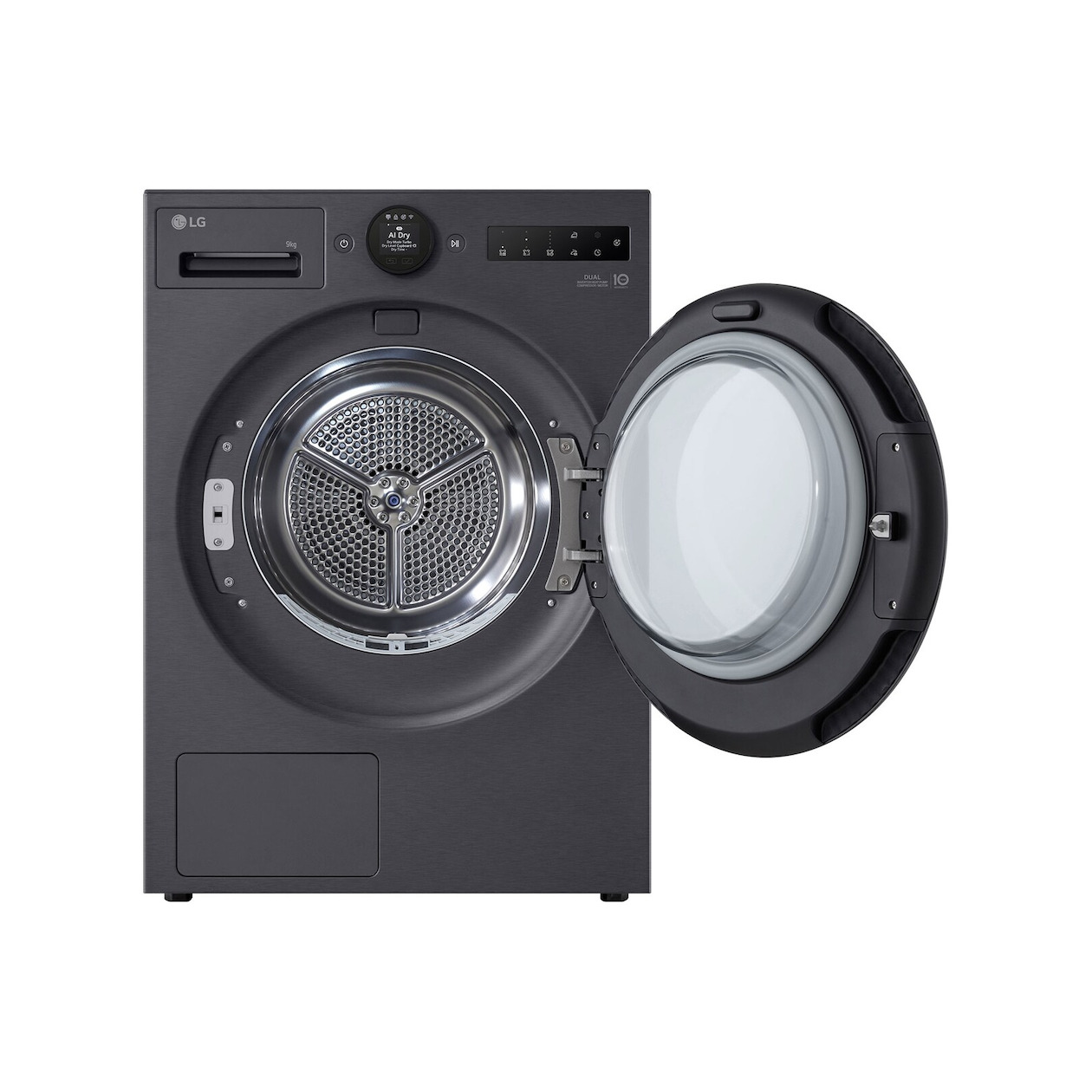 LG RT90X8YB Warmtepompdroger Zwart, foto 2