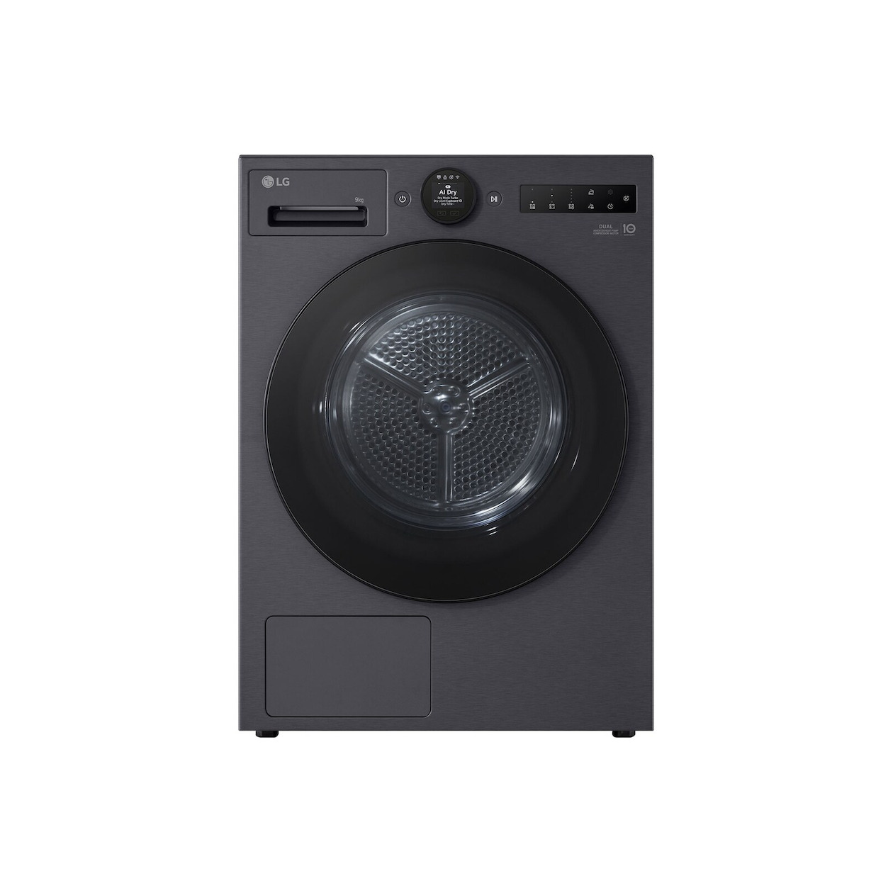LG RT90X8YB Warmtepompdroger Zwart