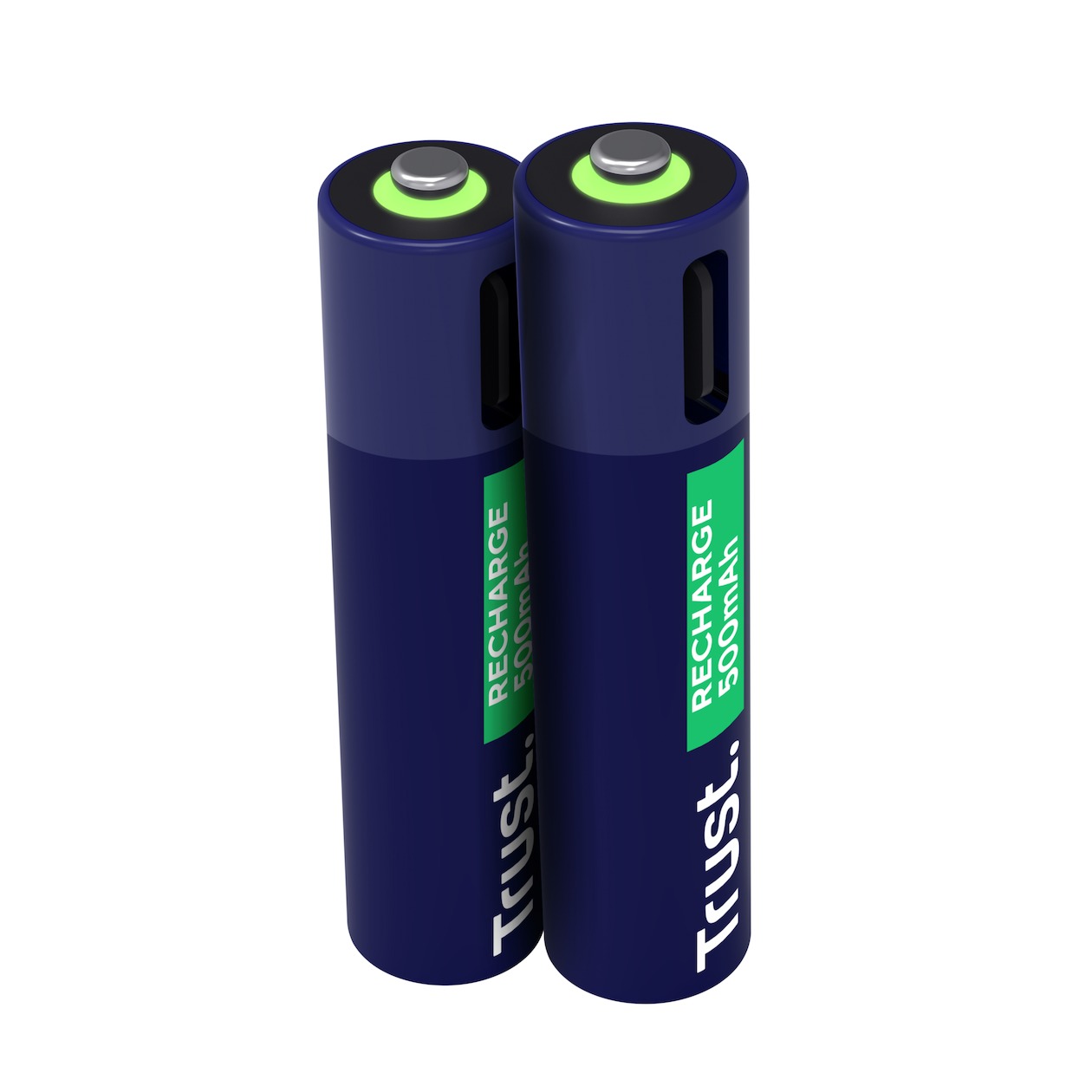 Trust Via USB-C oplaadbare AAA-batterijen (2 stuks) Batterij Blauw afbeelding