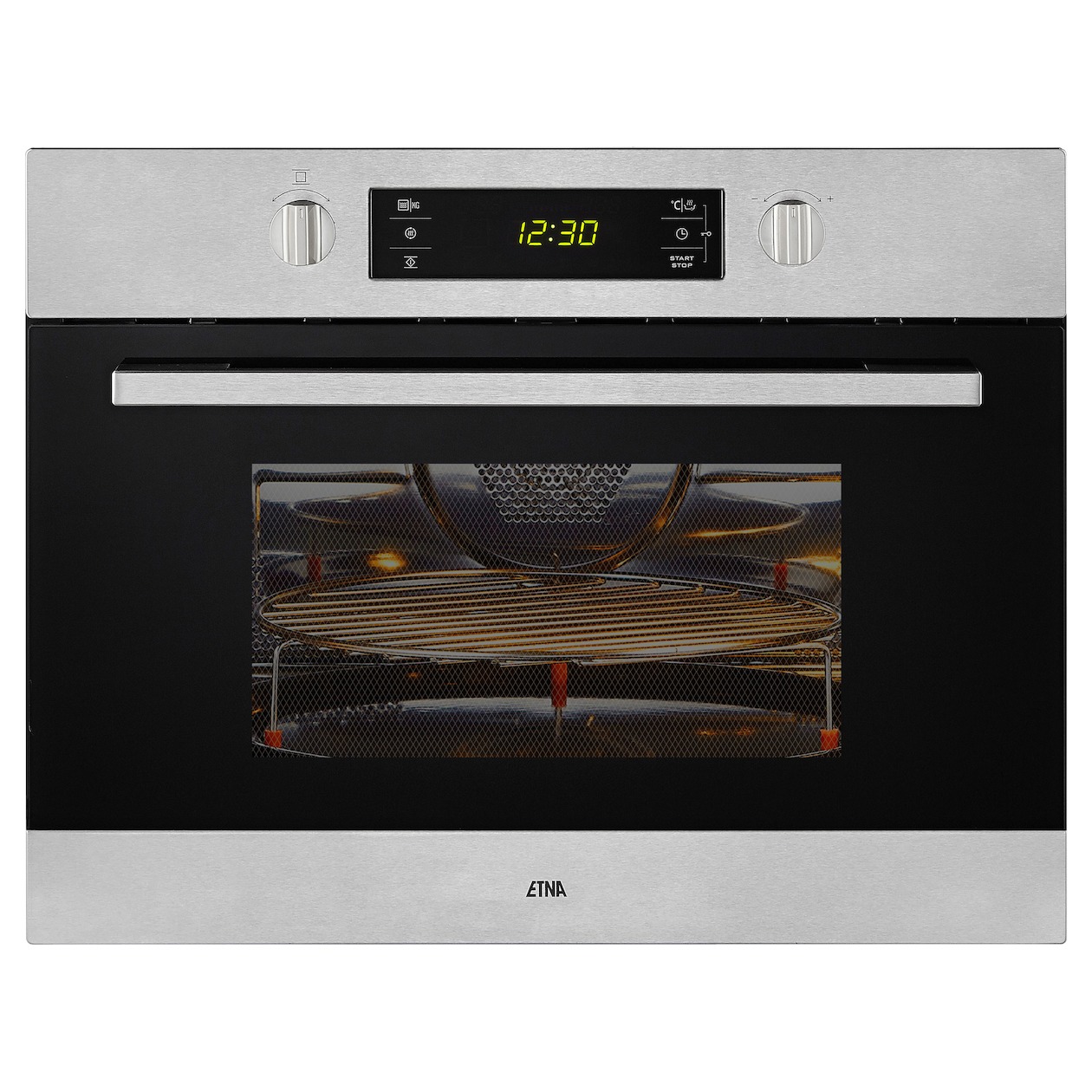 Etna CM244RVS Inbouw combimagnetrons Grijs afbeelding