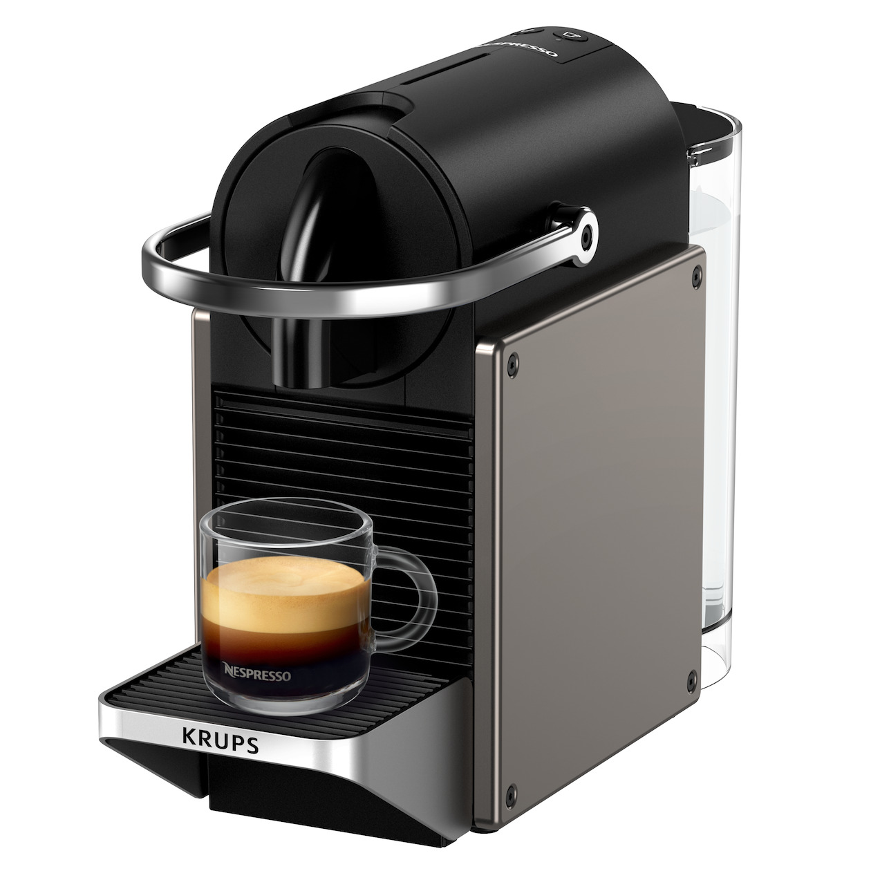 Krups Nespresso Pixie XN306T Nespresso Grijs, foto 2
