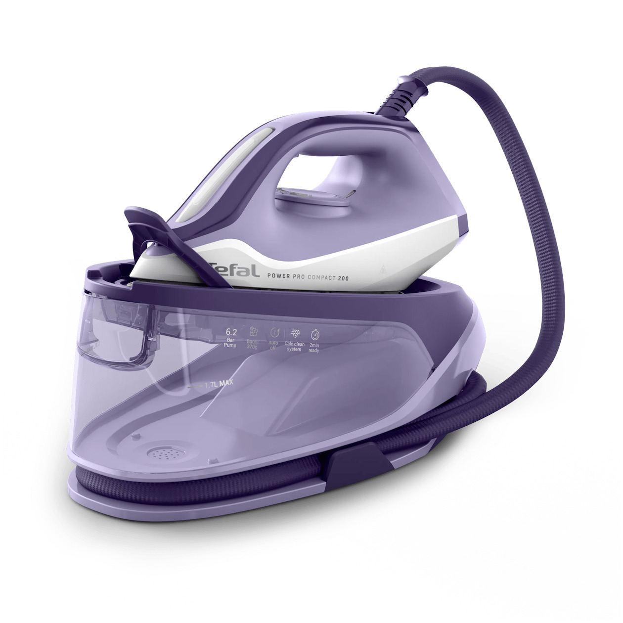 Tefal SV6211 Power Pro Compact 200 Stoomstrijkijzer Paars