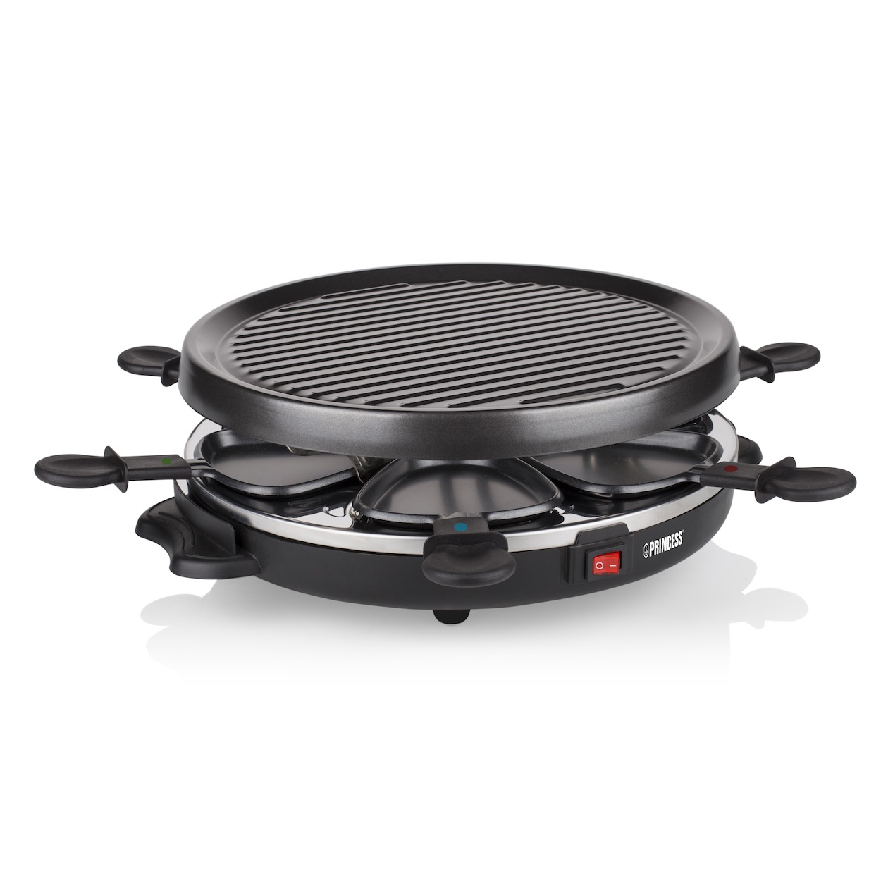 Princess Raclette 6 Grill Party 162725 Racletteset Zwart