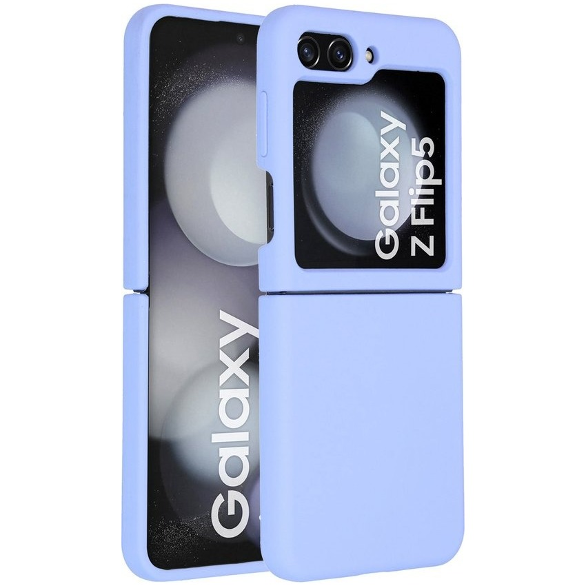 Accezz Liquid Silicone Backcover Samsung Galaxy Z Flip 5 Telefoonhoesje Paars afbeelding
