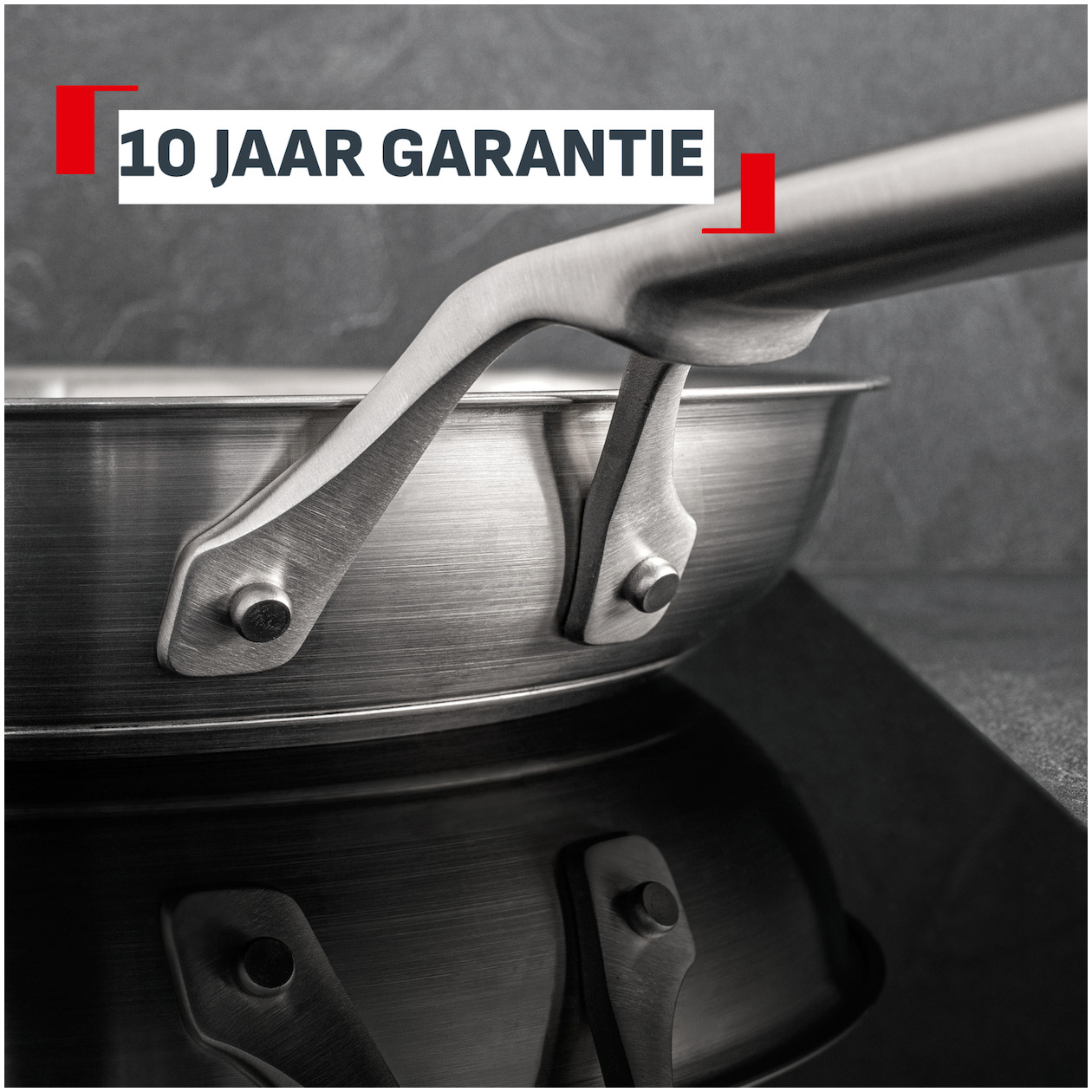 Tefal G762S2 Extreme Uncoated Set KP 24/28 cm (zonder coating) Pan Grijs, foto 3