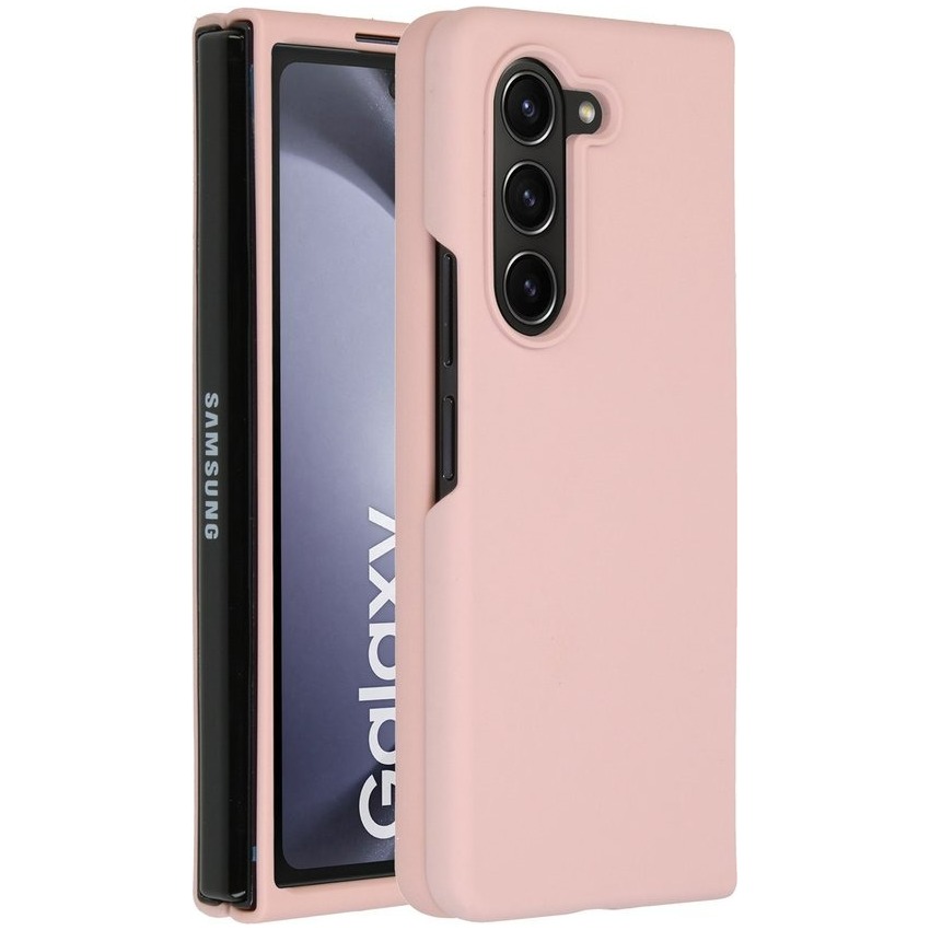 Accezz Liquid Silicone Backcover Samsung Galaxy Z Fold 5 Telefoonhoesje Roze afbeelding