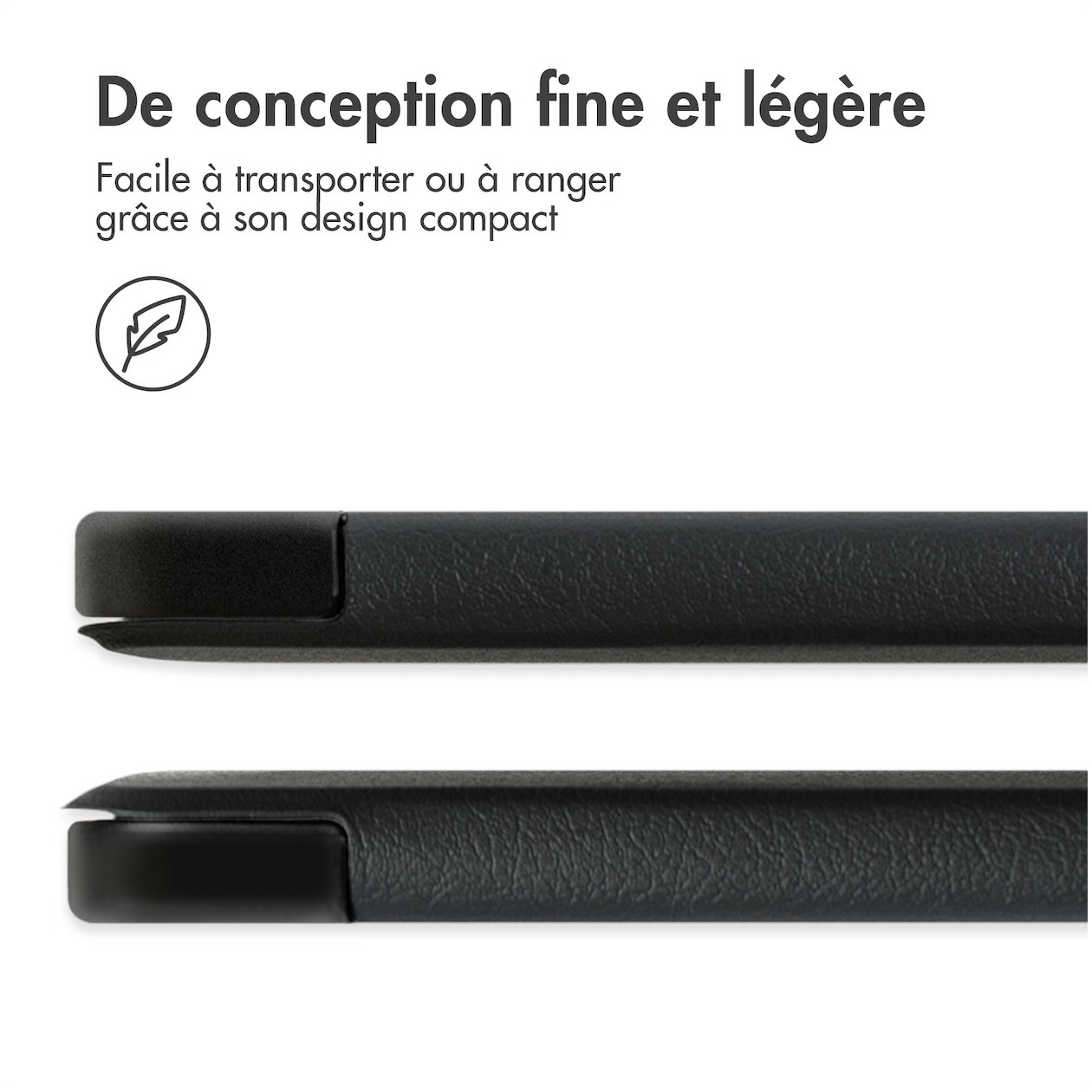 Accezz Trifold Bookcase Samsung Galaxy Tab S9 Ultra Tablethoesje Zwart afbeelding