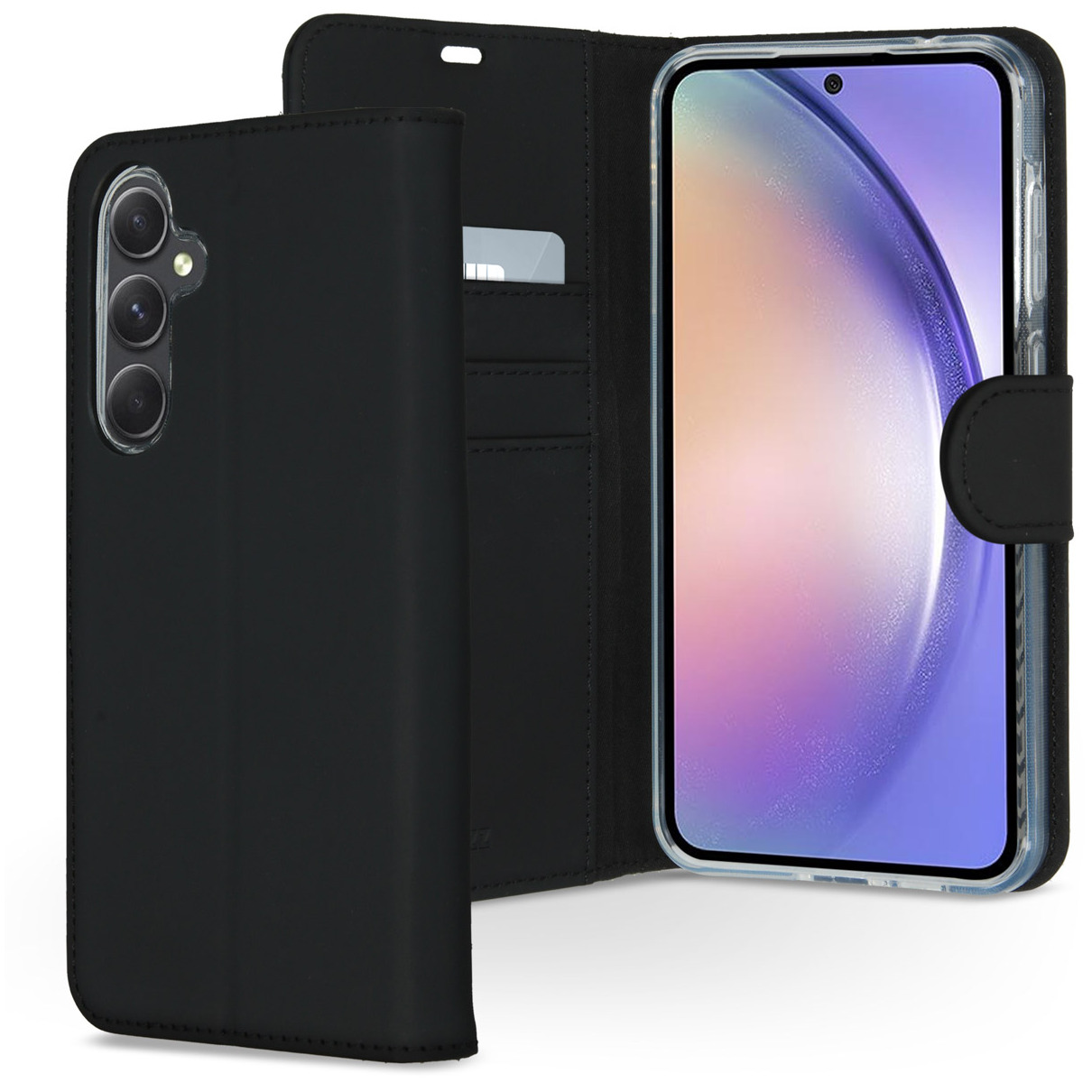 Accezz Wallet Softcase Bookcase Samsung Galaxy A55 Telefoonhoesje Zwart afbeelding
