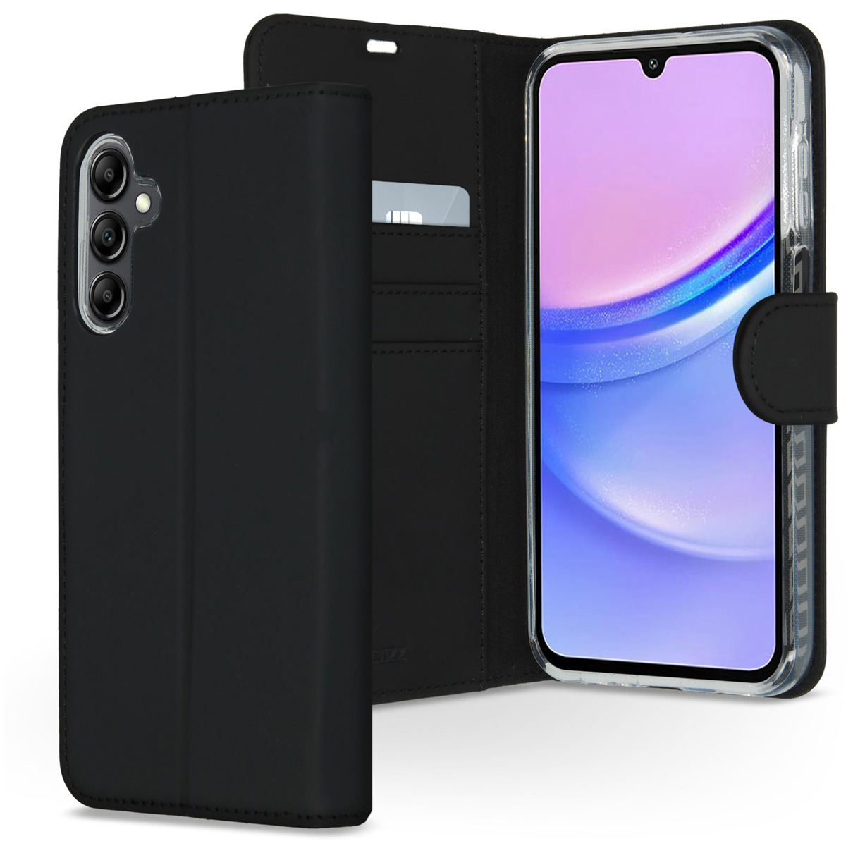 Accezz Wallet Softcase Bookcase Samsung Galaxy A15 (5G/4G) Telefoonhoesje Zwart afbeelding