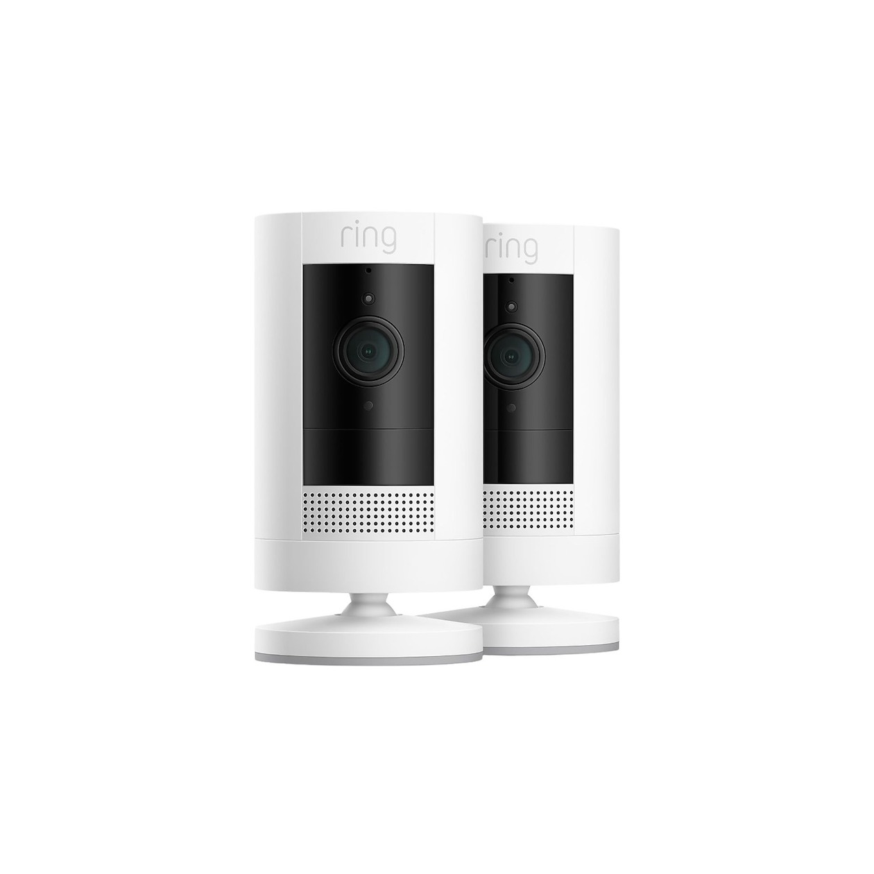 Ring Stick Up Cam Battery ホワイト - 屋内外用充電式カメラで