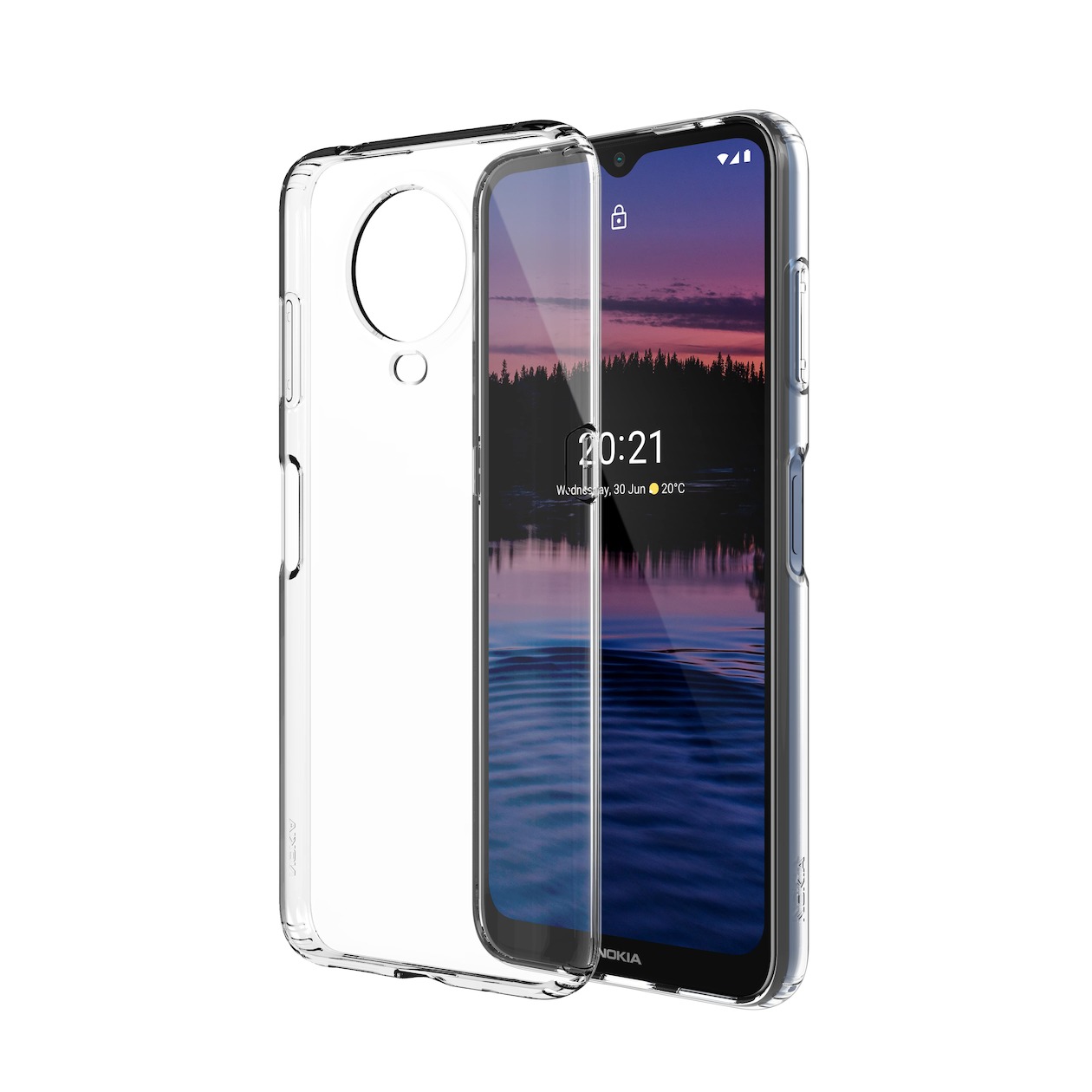 Nokia clear case voor Nokia G20 Telefoonhoesje Transparant afbeelding
