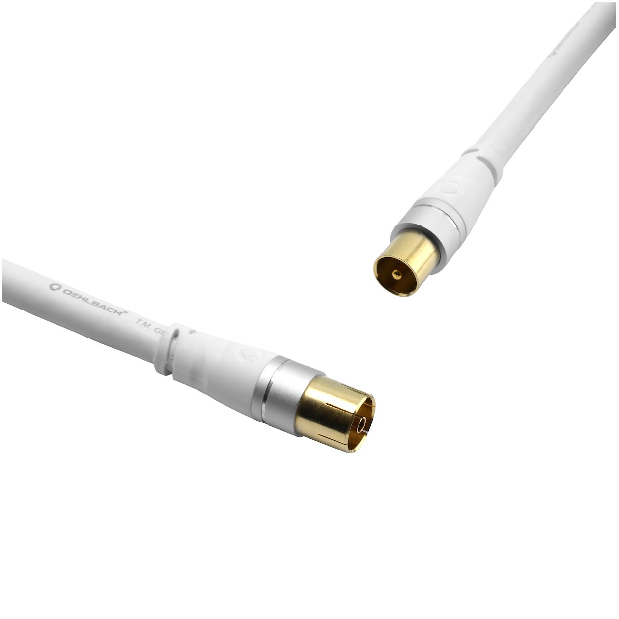 Oehlbach SL ANTENNA CABLE 2,0 M TV accessoire Wit afbeelding