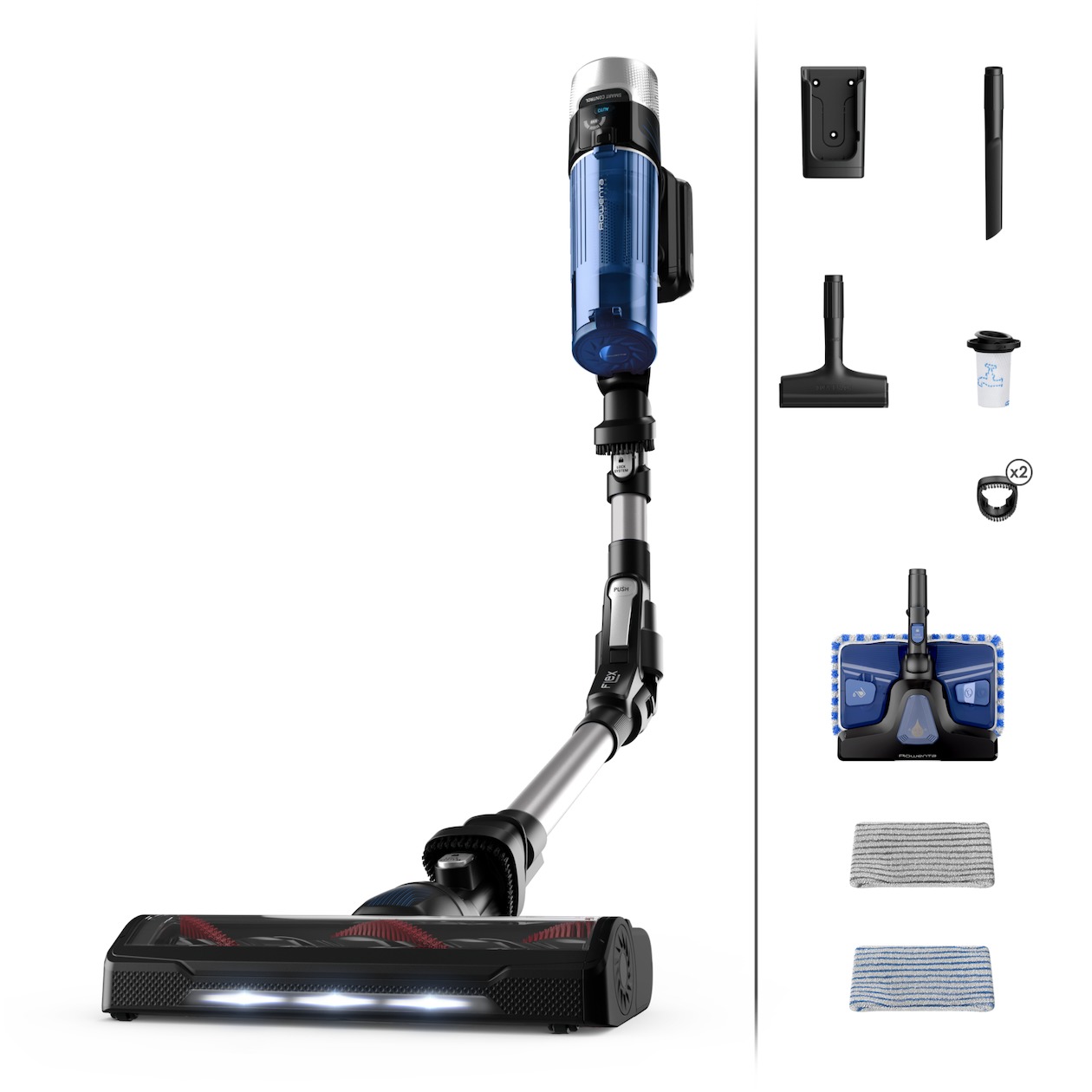 Rowenta RH20CO X-Force Flex 9.60 - Allergy + Aqua Steelstofzuiger zonder zak Grijs afbeelding