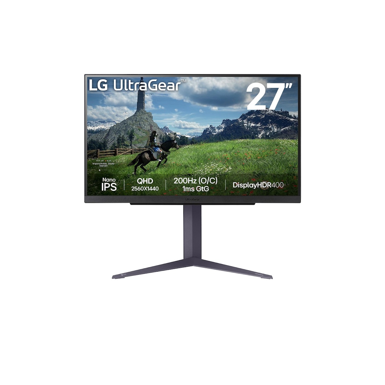 LG UltraGear 27GS85Q-B Monitor Zwart afbeelding