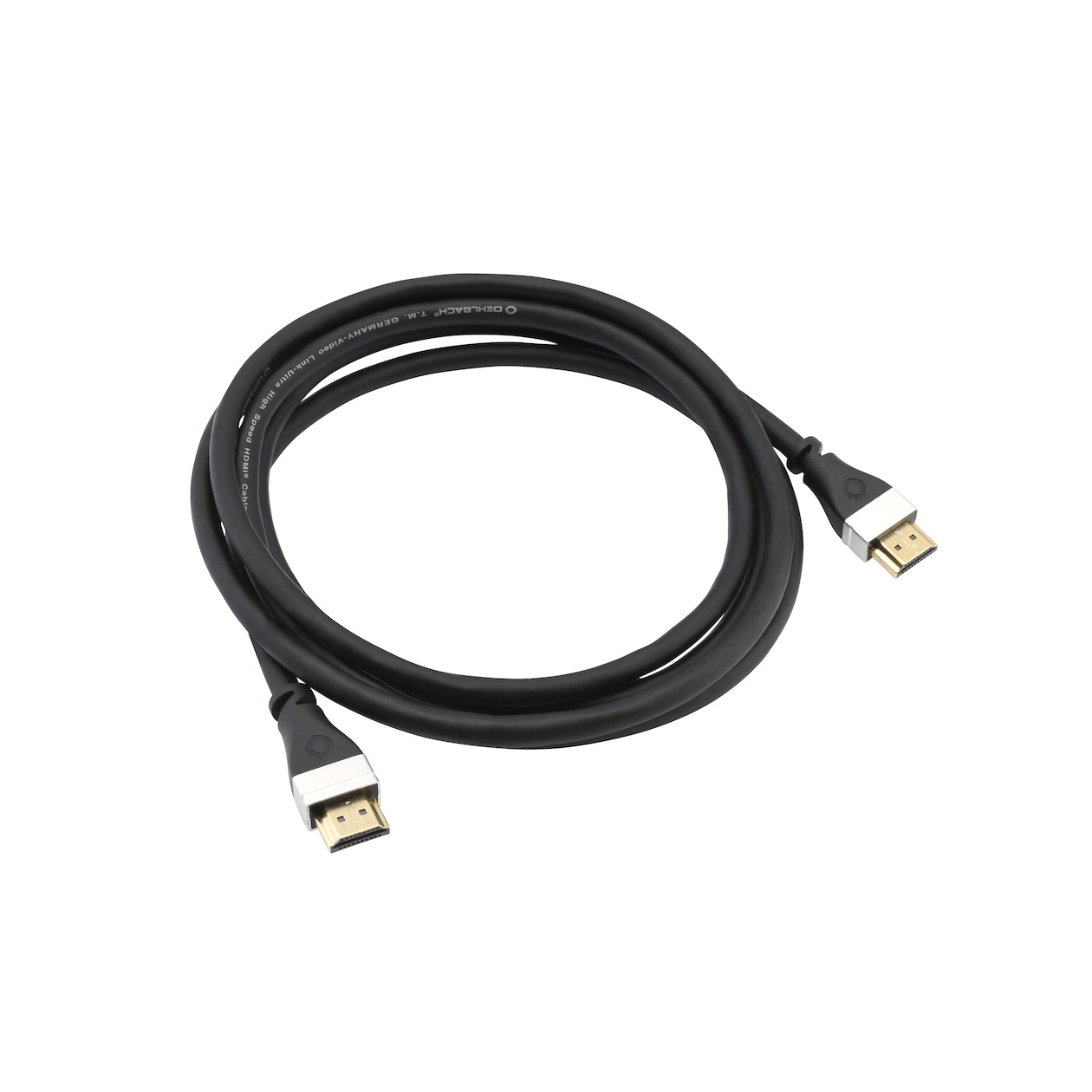 Oehlbach SL UHS HDMI 2.1 CABLE 1,5 M HDMI kabel Zwart afbeelding
