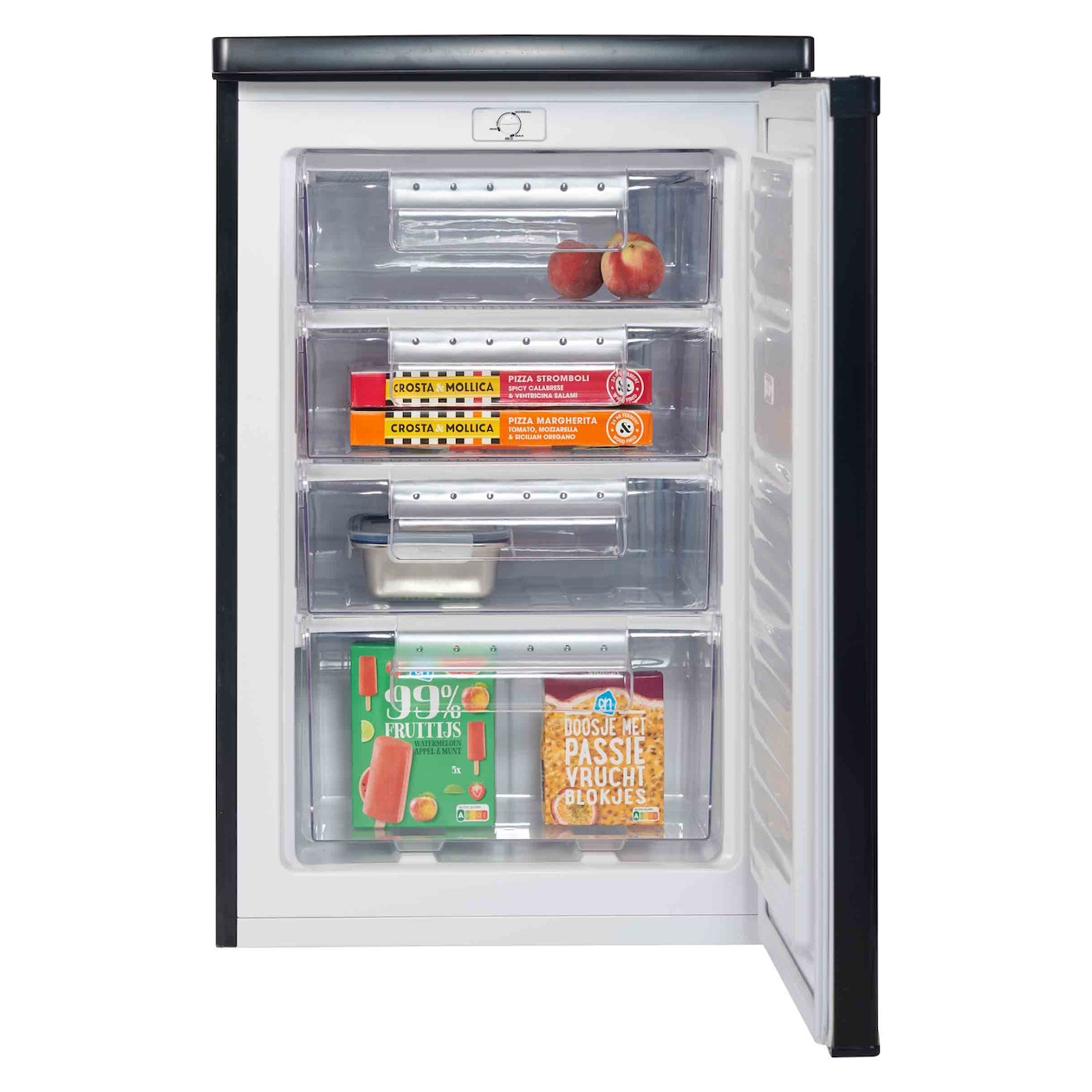 Salora FRT910B vrieskast, 91 liter, vrijstaand, zwart, foto 3