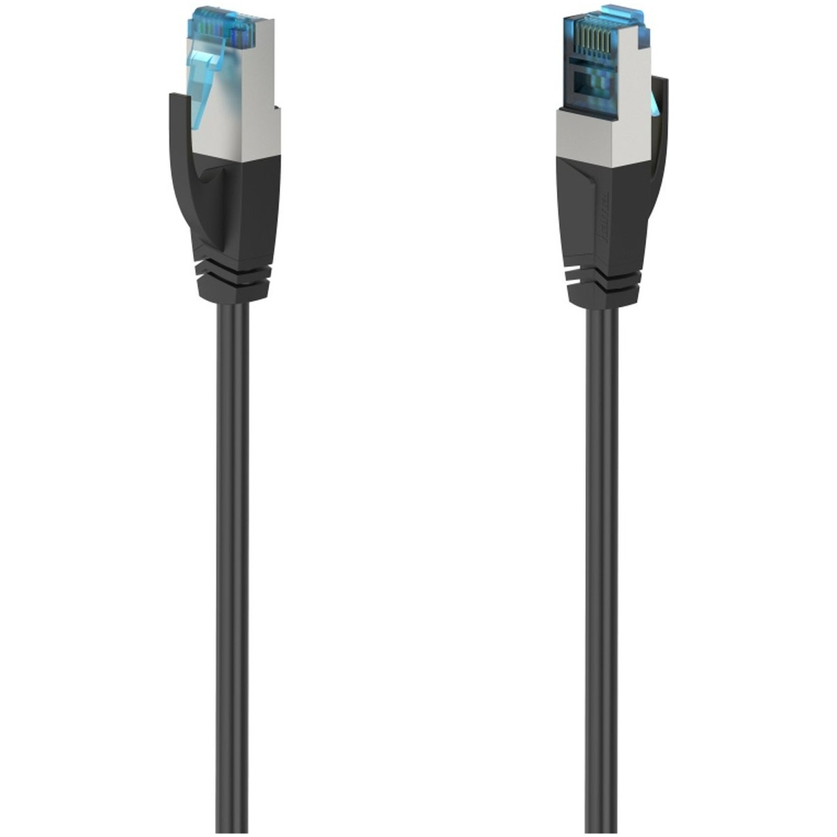Hama NETWERKKABEL, CAT-6A, 10 GBIT/S, S/FTP AFGESCHERMD, 0,50 M Kabel Zwart afbeelding