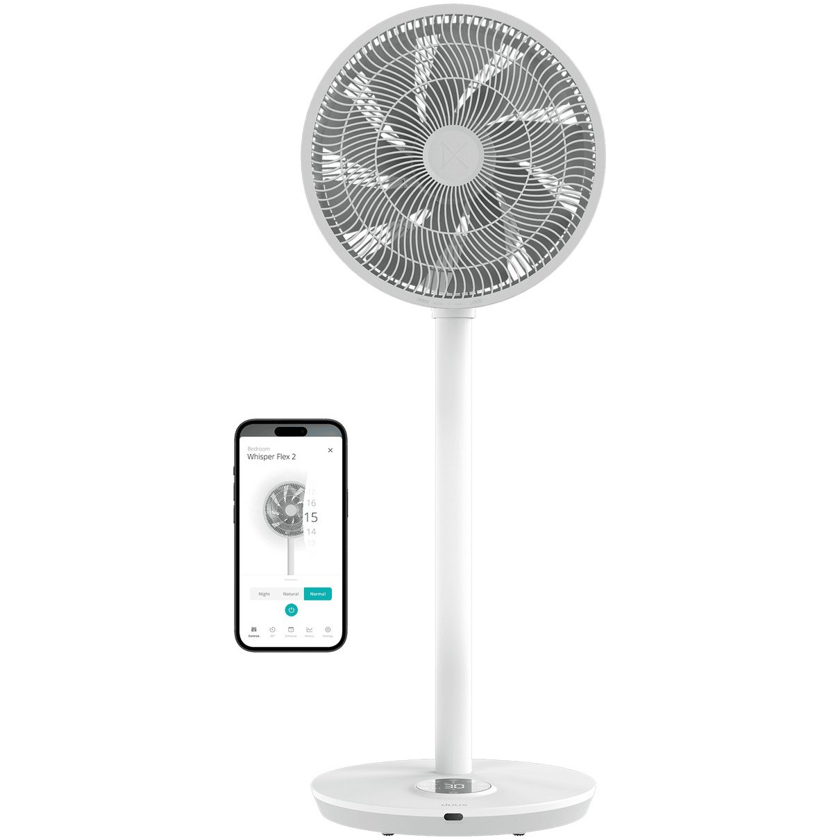 Duux Whisper Flex 2 Smart Statiefventilator Wit afbeelding