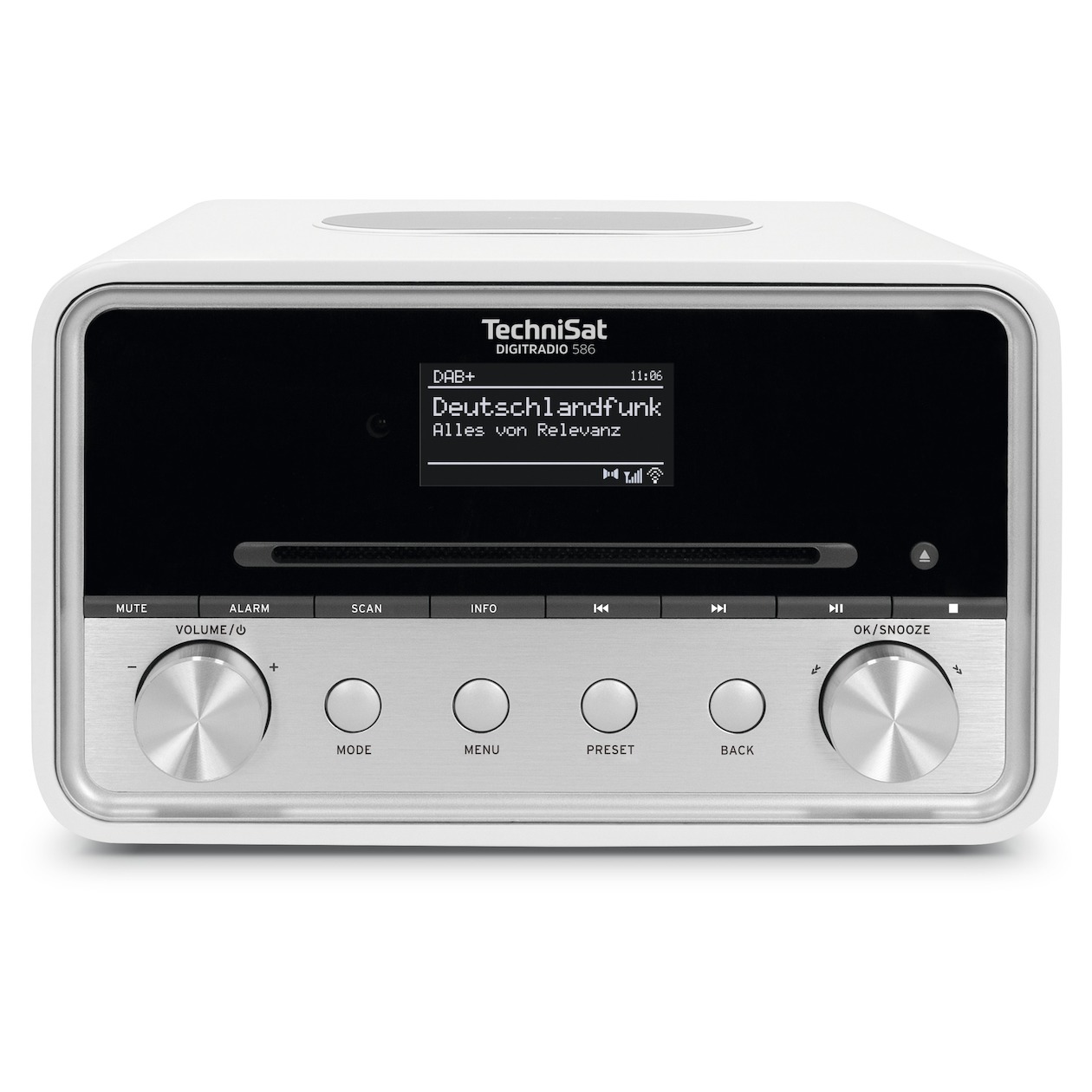 TechniSat Digitradio 586 Hybride radio Wit afbeelding