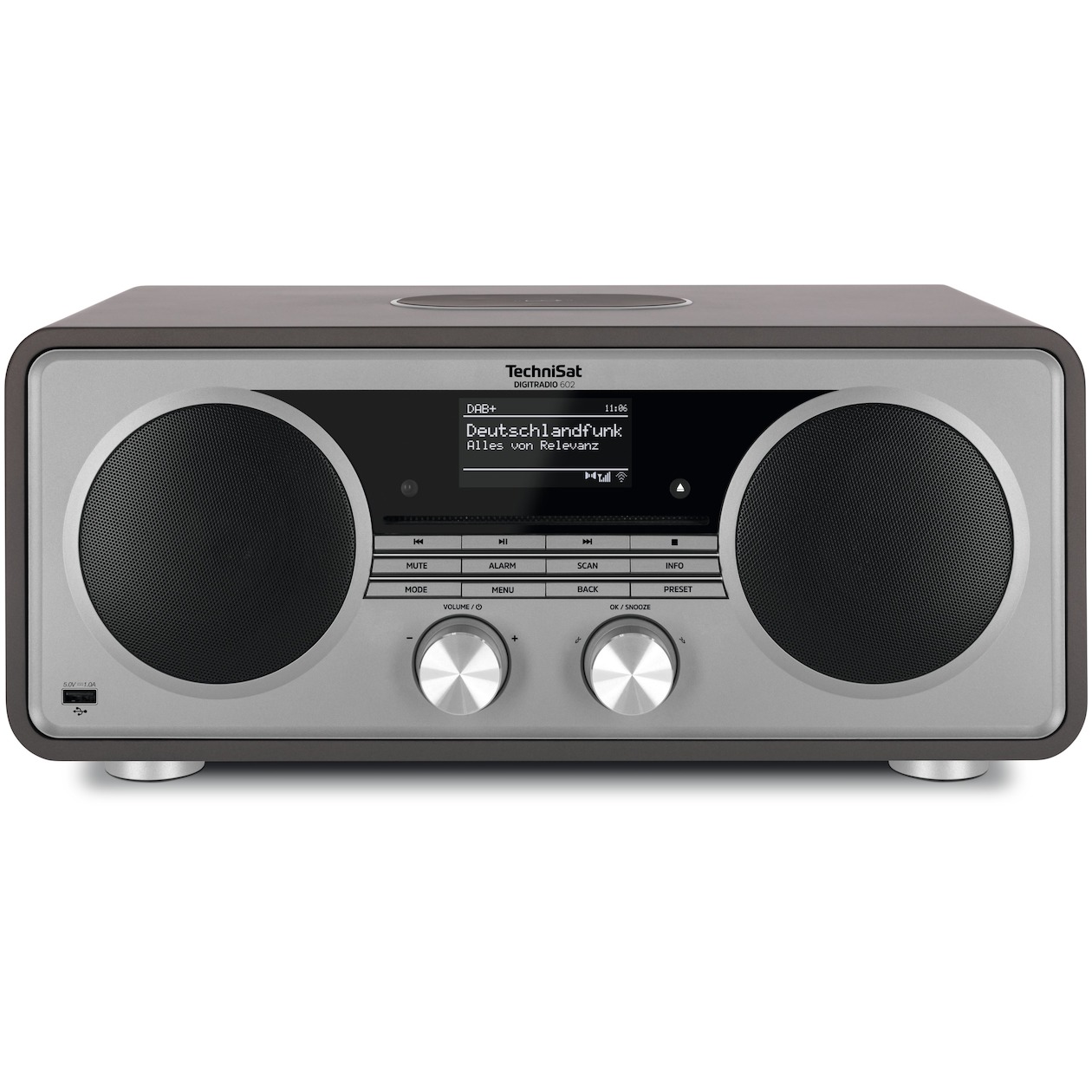 TechniSat Digitradio 602 Hybride radio Grijs afbeelding