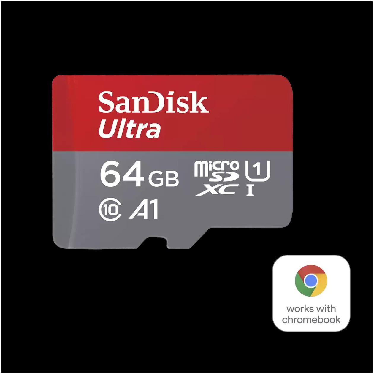 SanDisk MicroSDXC Ultra 256GB voor Chromebooks Micro SD-kaart Grijs