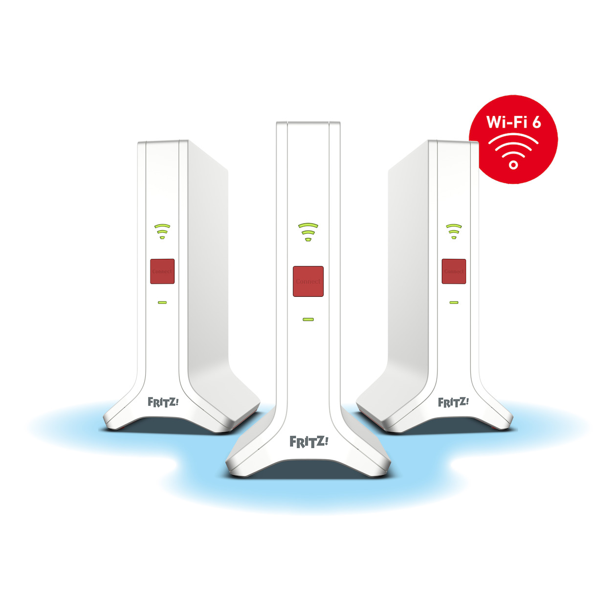 AVM FRITZ!Mesh Set 4200 3-pack Mesh router Rood afbeelding