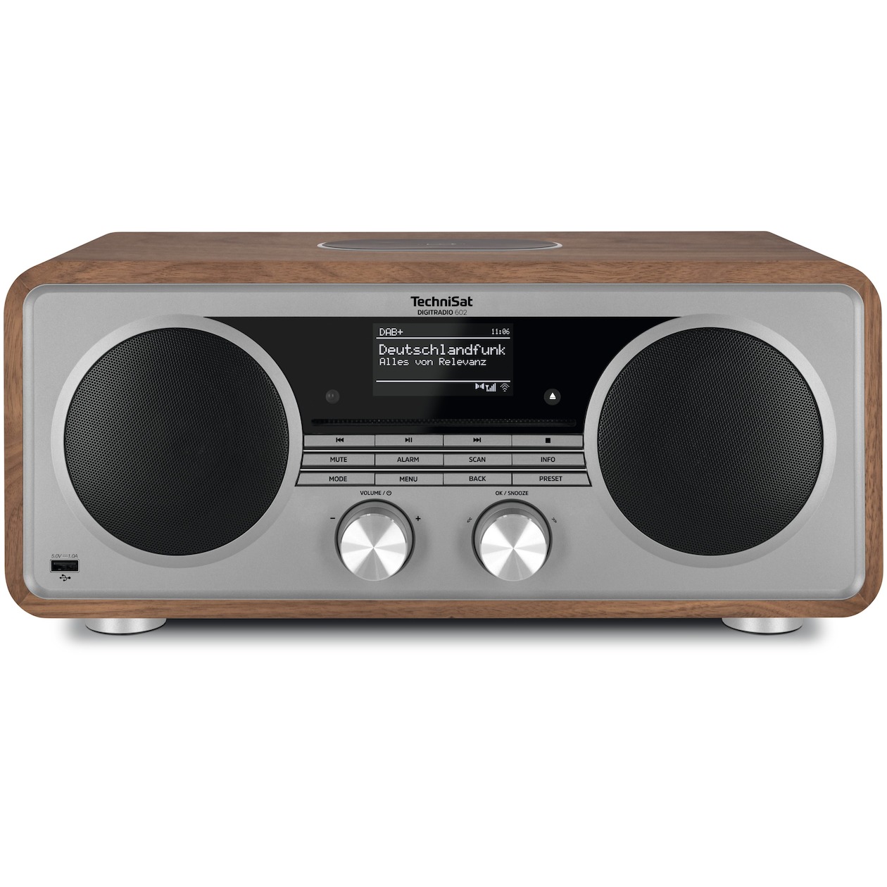 TechniSat Digitradio 602 Hybride radio Bruin afbeelding