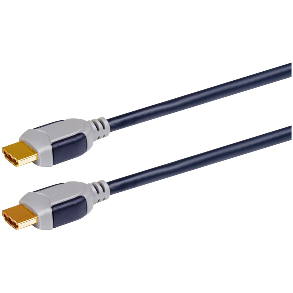 Scanpart High Speed HDMI kabel met Ethernet 3.0m HDMI kabel Zwart afbeelding