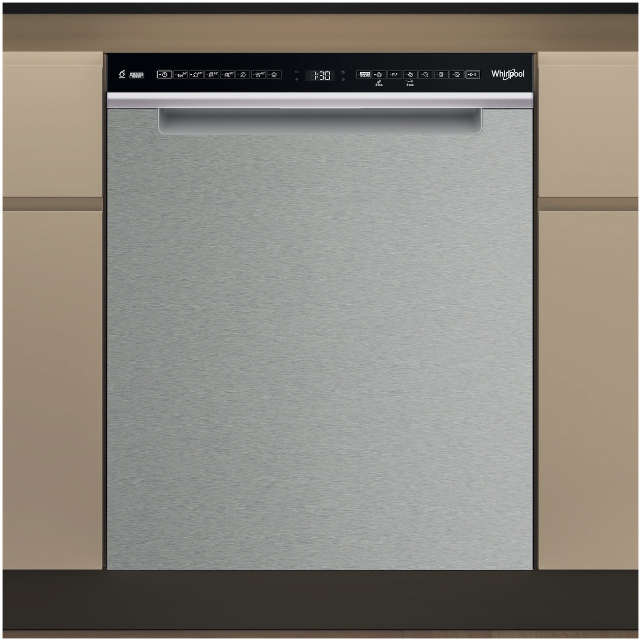 Whirlpool W7U HS31 X Onderbouw vaatwasser Grijs afbeelding