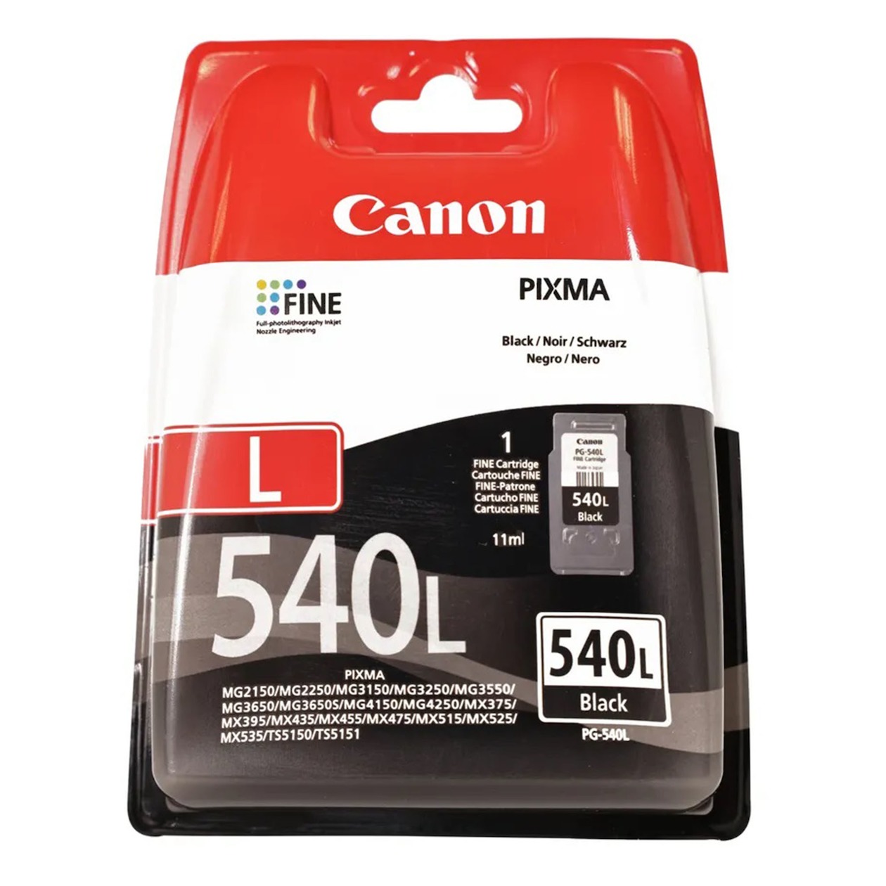 Canon PG-540L Cartridge Inkt Zwart afbeelding