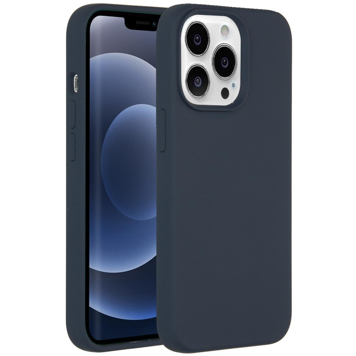 Accezz Liquid Silicone met MagSafe voor Apple iPhone 13 Pro Telefoonhoesje Blauw afbeelding