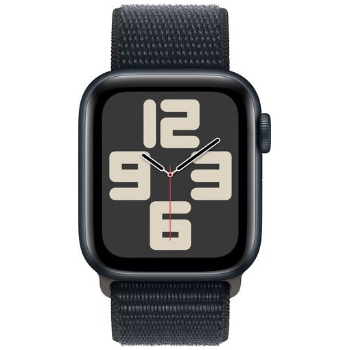 Apple Watch SE (2022) 4G 40mm Midnight Aluminium Sport Loop Smartwatch afbeelding