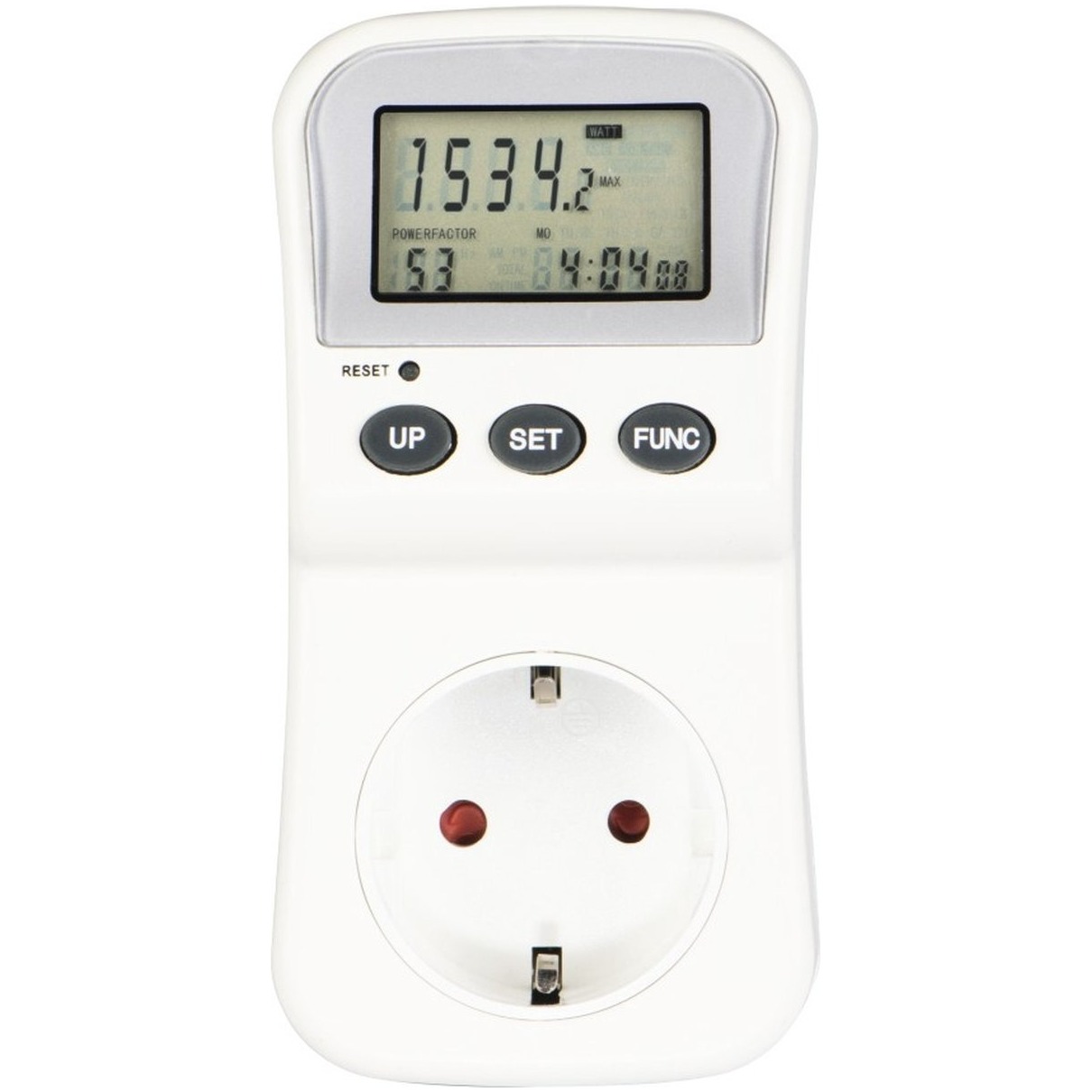 Hama Energiekostenmeter met lcd-display, digitale elektriciteitsmeter Desktop accessoire afbeelding