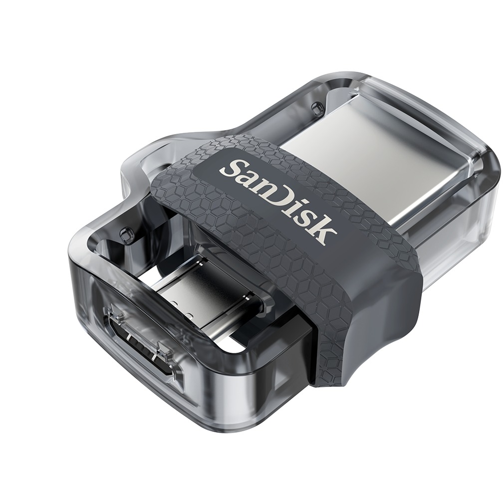 SanDisk Dual Drive Ultra 3.0 128GB USB-Micro USB 150MB lux USB-sticks Zwart