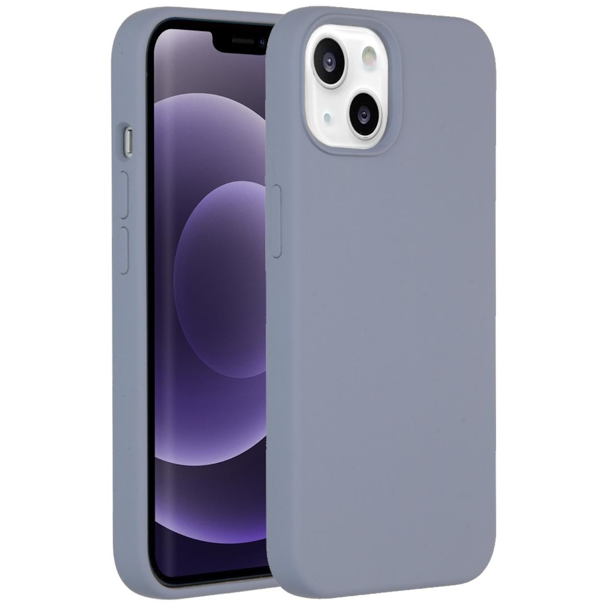 Accezz Liquid Silicone voor Apple iPhone 13 Telefoonhoesje Paars afbeelding