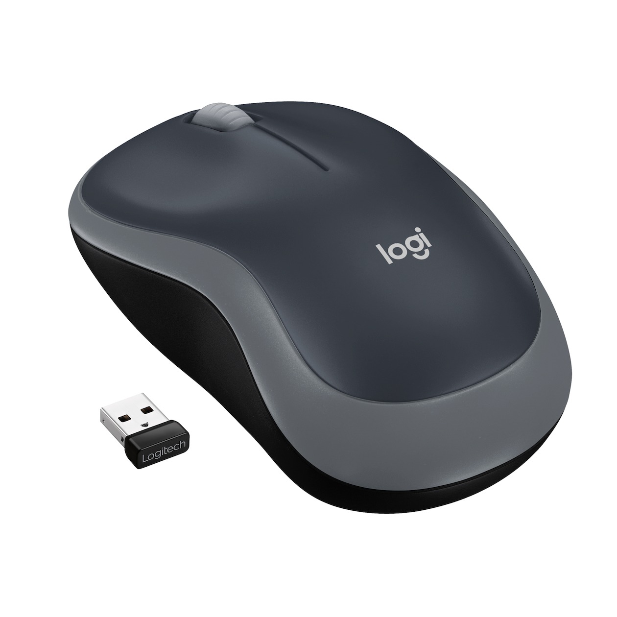 Logitech M185 Draadloze Muis Muis Grijs afbeelding