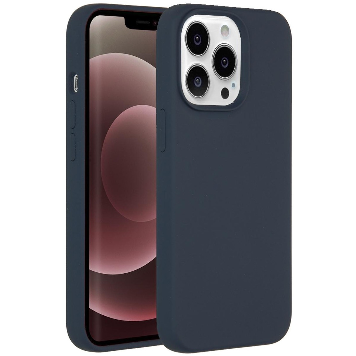 Accezz Liquid Silicone voor Apple iPhone 13 Pro Max Telefoonhoesje Blauw afbeelding
